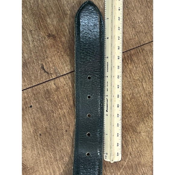 Vintage Italian Leather Belt-boho Southwestern Starburst Accent - Picture 2 of 9